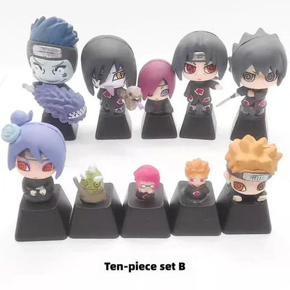Kreativní průhledná, roztomilá mechanická krytka klávesnice Kakashi/Sasuke