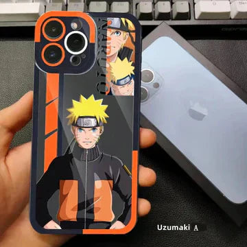 Silikonový nárazuvzdorný kryt na telefon s Itachi/Gaarou pro Android (11. až 17. generace Pro Max)