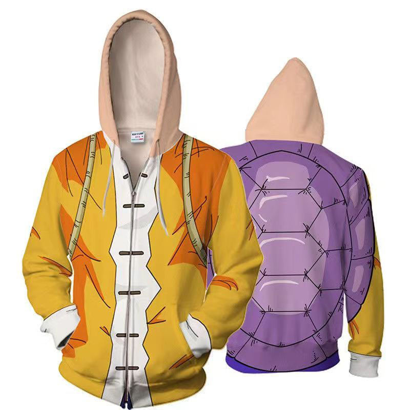 Gogeta/Roshi/Trunks/Goku Black cos Sudadera con capucha casual primavera y otoño abrigo con capucha