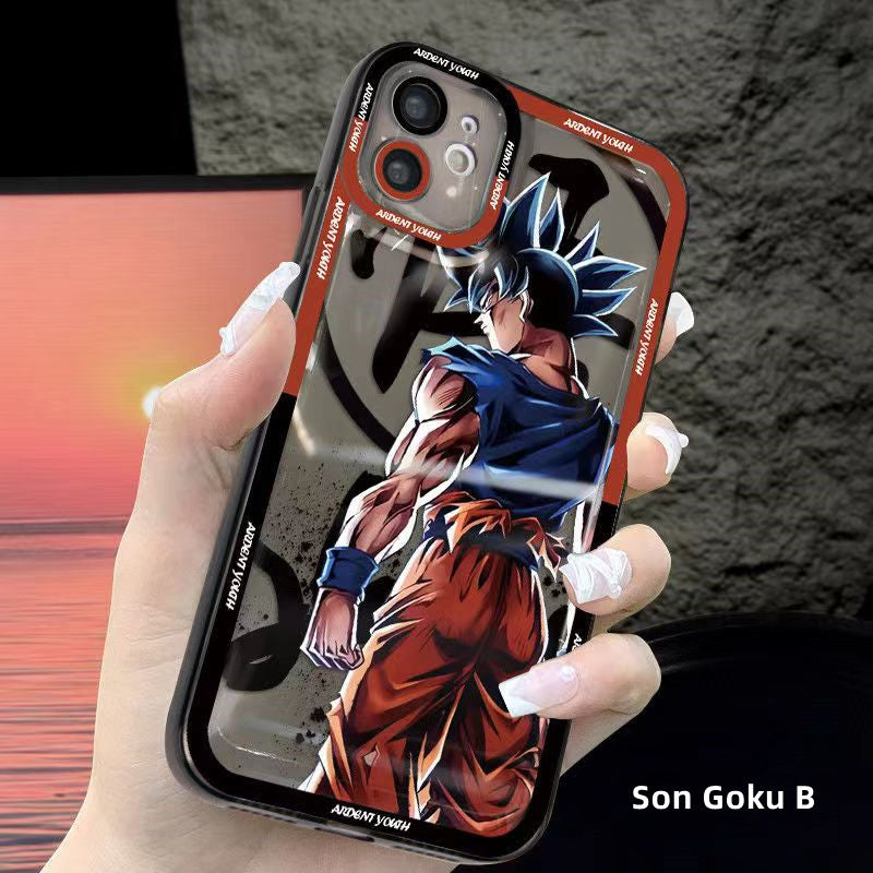 Coque de téléphone anti-collision en silicone tendance exquise pour iPhone Goku/Bejīta