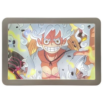 Light painting Luffy/Zoro pouvant servir de miroir et de peinture décorative