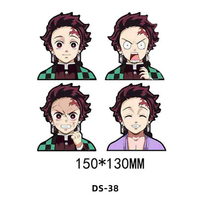Tanjirou/Nezuko/Zenitsuuu/Inosuke attendent une variété de rôles autocollants d'expression de variation 3D