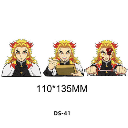 Tanjirou/Nezuko/Zenitsuuu/Inosuke attendent une variété de rôles autocollants d'expression de variation 3D