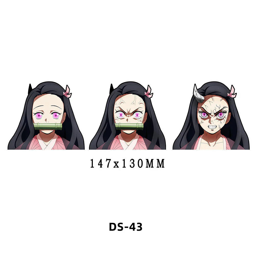 Tanjirou/Nezuko/Zenitsuuu/Inosuke attendent une variété de rôles autocollants d'expression de variation 3D