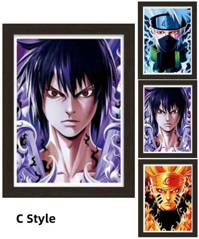 Uzumaki/Sasuke/Kakashi Hd 3D gradientní dekorativní malba cool pohyblivé malby postav