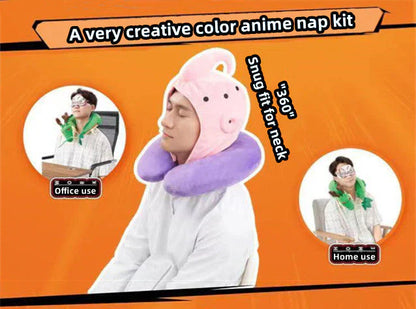 Shenron/Majin Buu almohada para la siesta, almohada para dormir, almohada de oficina, almohada para dormir, máscara para los ojos