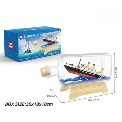 Thousand Sunny Puzzle Stavební bloky Drift Bottle Decoration