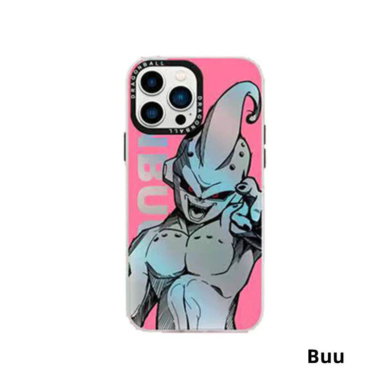 جراب هاتف Goku/Vegeta/Buu/Frieza Apple الرائع من السيليكون المضاد للتصادمات