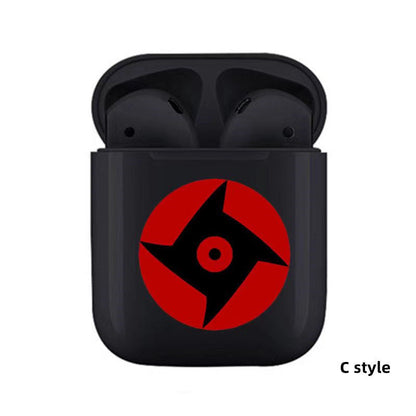 Kaléidoscope écrit oeil rond véritable casque Bluetooth sans fil écouteurs (Bluetooth 5. 0)