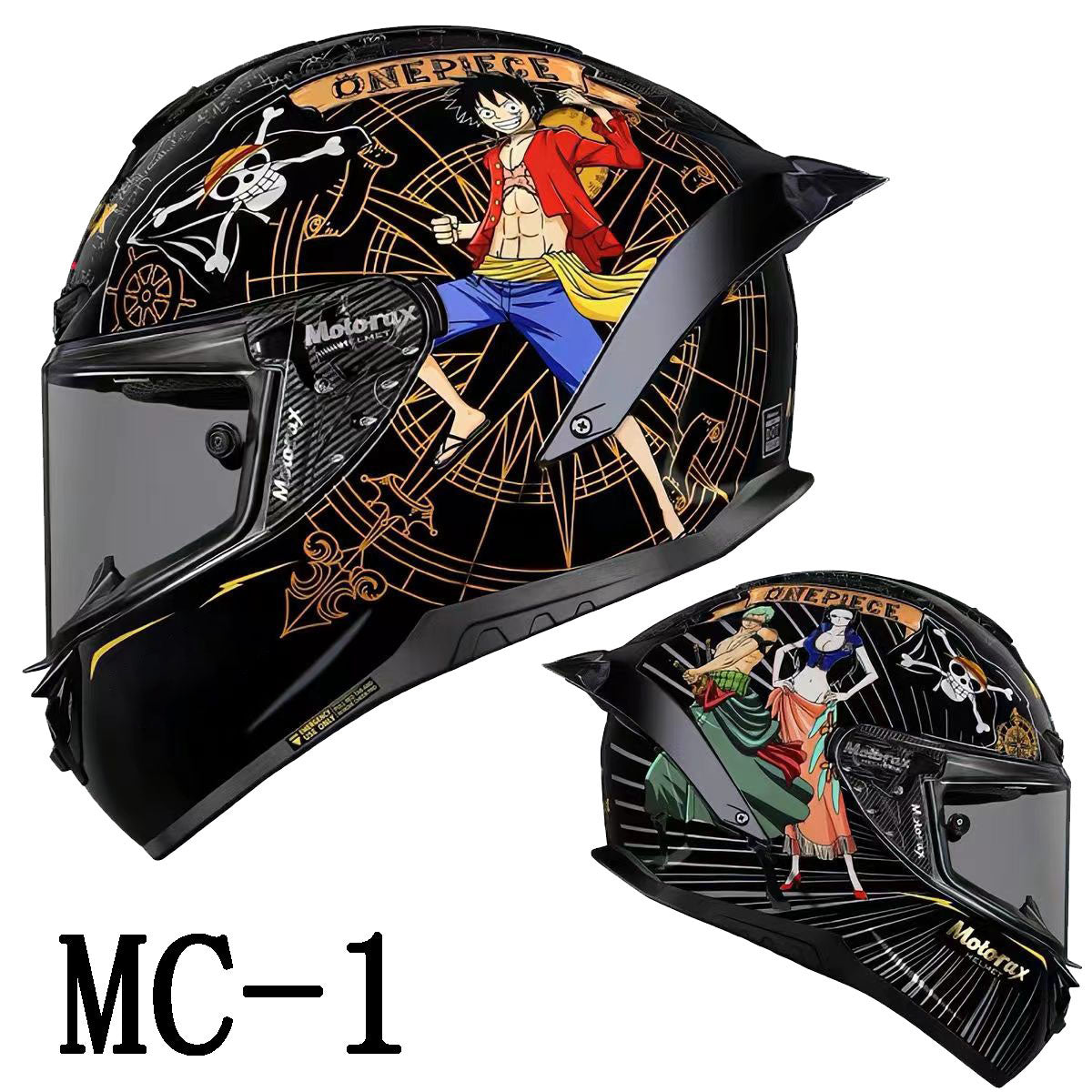 Ruffy/Chopper Vollhelm-Motorradhelm