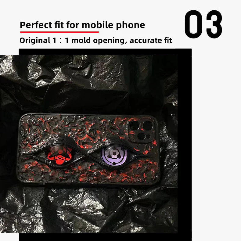 Sasuke Sharingan reine handgefertigte Handyhülle Apple Trend Silikon Antikollisions-Handyhülle