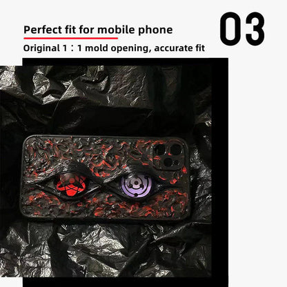 Sasuke Sharingan reine handgefertigte Handyhülle Apple Trend Silikon Antikollisions-Handyhülle