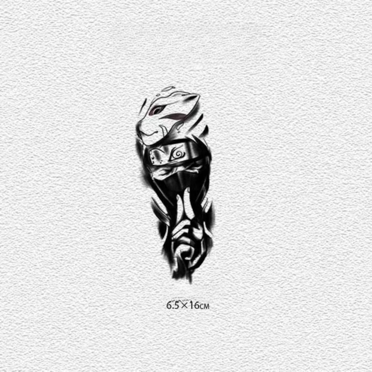 Autocollants de tatouage semi-permanent Uchiha Sasuke/Uzumaki/Hatake Kakashi Cool