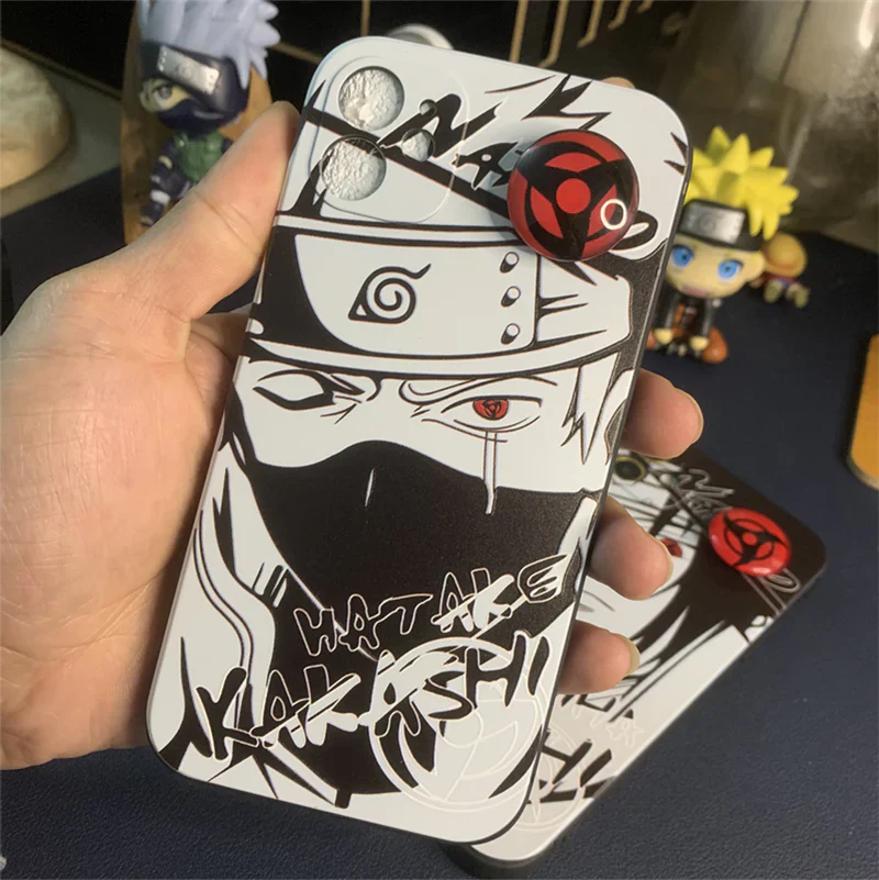 Kakashi/itachi Cool Case pro rotující Sharingan ručně vyráběné pouzdro na iPhone