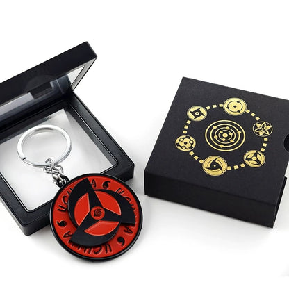 Porte-clés rotatif Naruto Sharingan - Uchiha Anime Spinning Fidget Toy