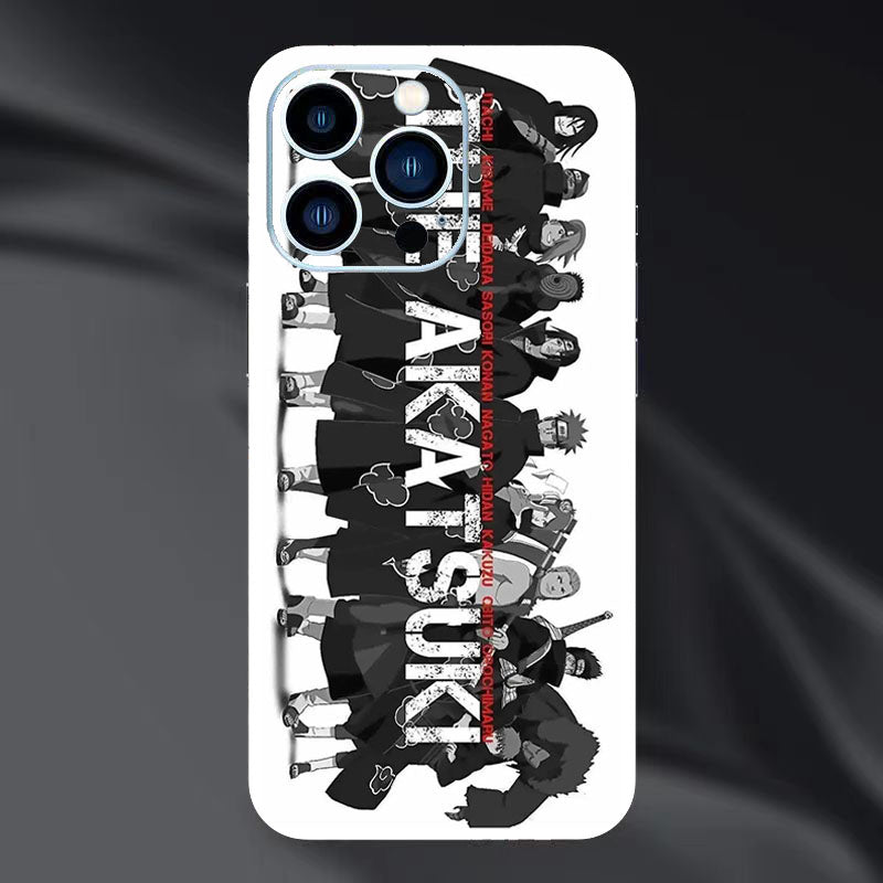 Itachi/Jiraiya/Kakashi iPhone Vynikající fólie na zadní stranu telefonu, personalizovaný vzor, ​​HD ochrana