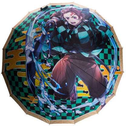 Kamado Tanjirou COOL deštník POLOAUTOMATICKÝ ODOLNÝ DEŠTNÍK