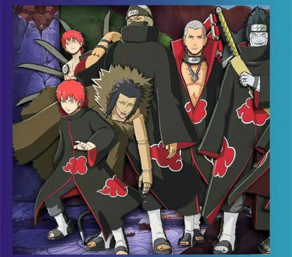 Όμορφο τρισδιάστατο σχέδιο χειροτεχνίας Akatsuki