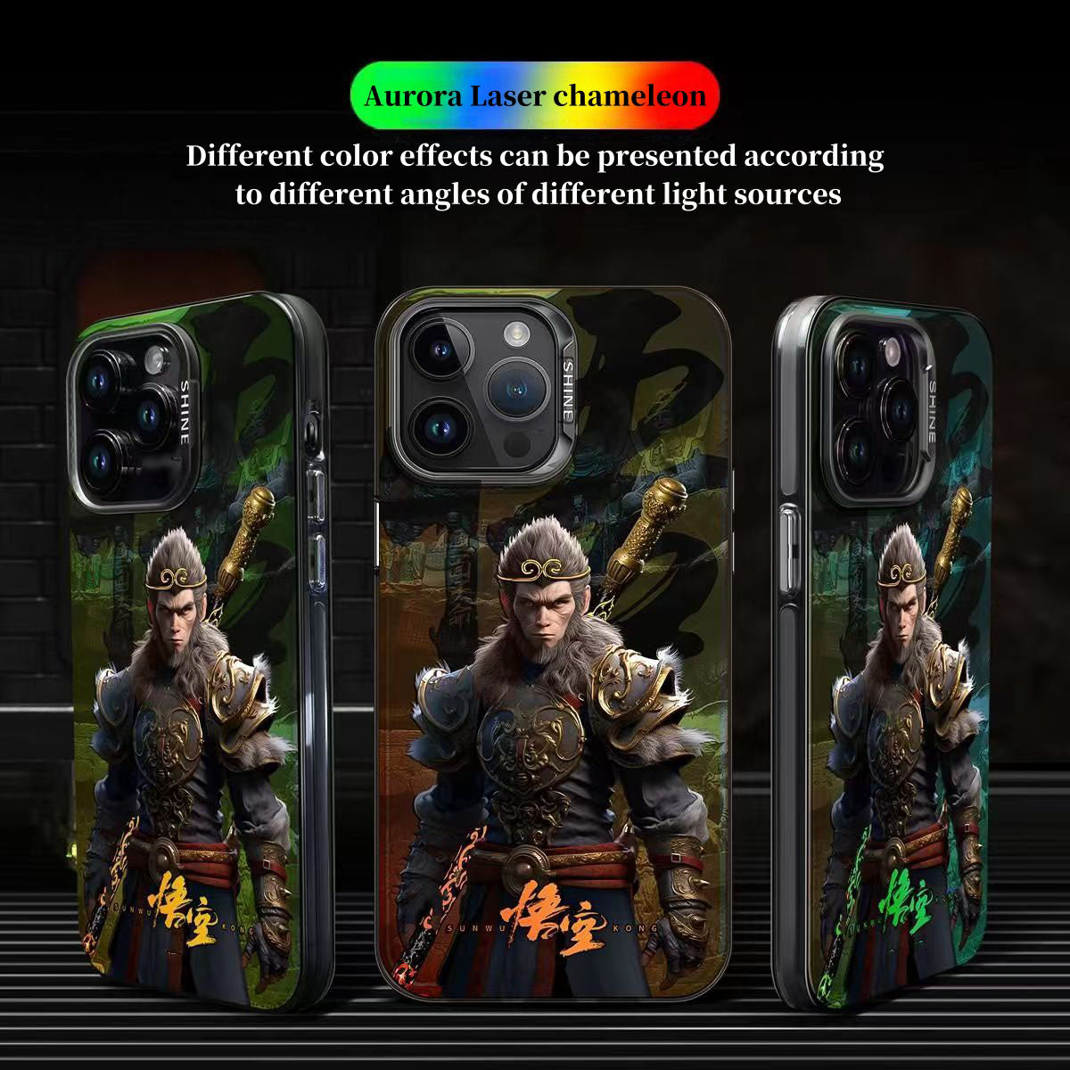 Jedinečné silikonové antikolizní pouzdro na iPhone Monkey King