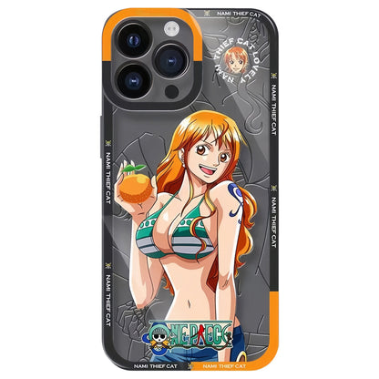 Silikonové pouzdro na telefon Luffy/Zoro/Ace odolné proti nárazu