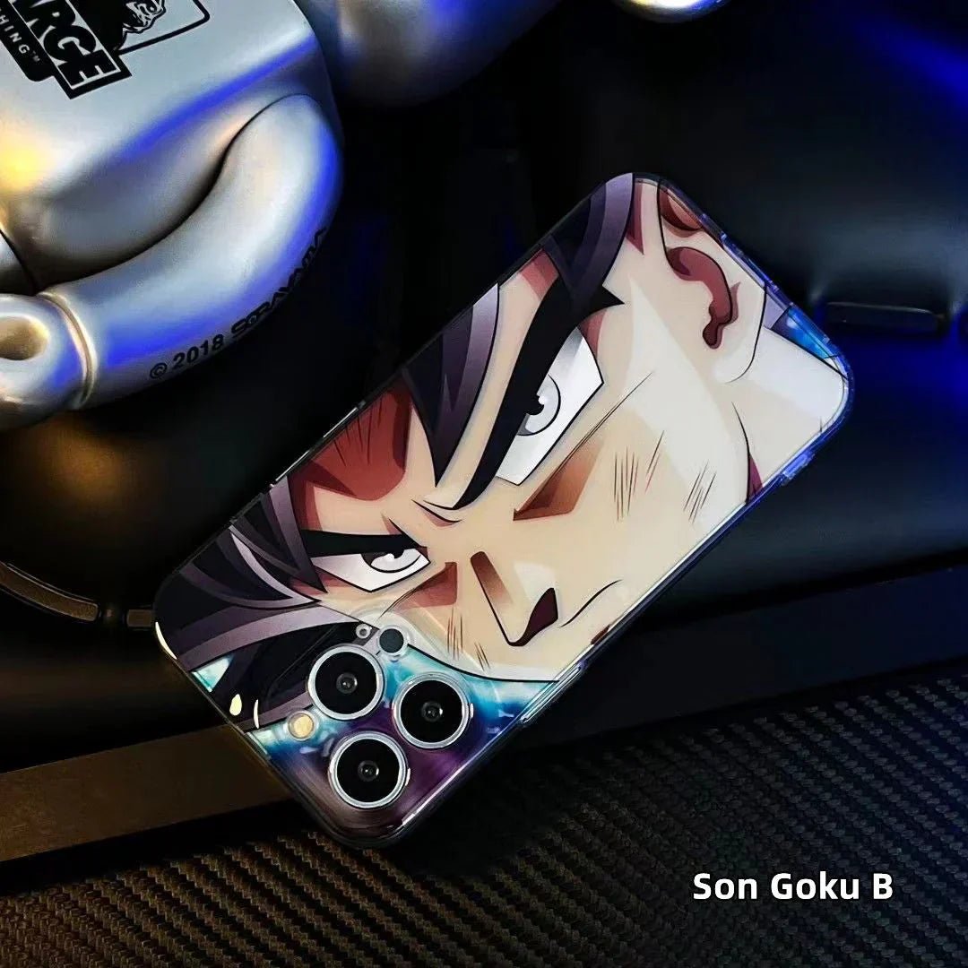 Coque de téléphone Apple en silicone résistante aux chocs Son Goku/Torankusu/Frieza