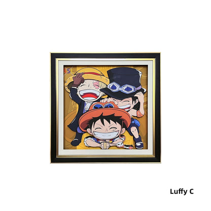 Luffy/Ace/Zoro hezký kreslený ruční 3D kreslení