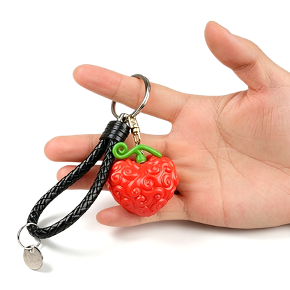 Llavero de fruta del diablo Luffy de una pieza, llavero anime Gomu Gomu No Mi