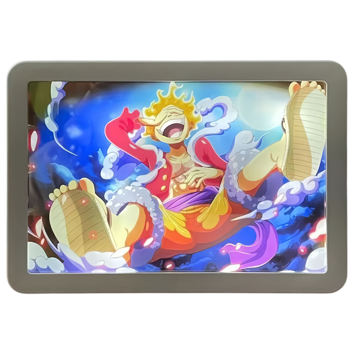 Light painting Luffy/Zoro pouvant servir de miroir et de peinture décorative