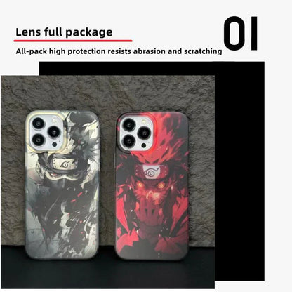 kakashi/uzimaki Apples udsøgte Trend Silikone Anti-kollisionstelefon etui elektroforsølv