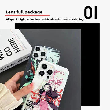 Tanjirou/Nezuko Apple nádherné silikonové antikolizní pouzdro Trend Silicone