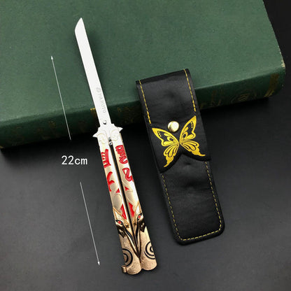 Skvělá kolekce motýlích nožů pro zábavu s motivem Sasuke/Gaara