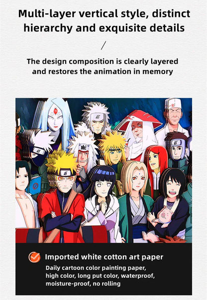 Uzumaki/Sasuke/Kakashi smuk tegneseriehåndværk 3D-tegning