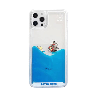 Luffy/Zoro/Ace iPhone Liquid Quicksand pouzdro pro zamezení kolize