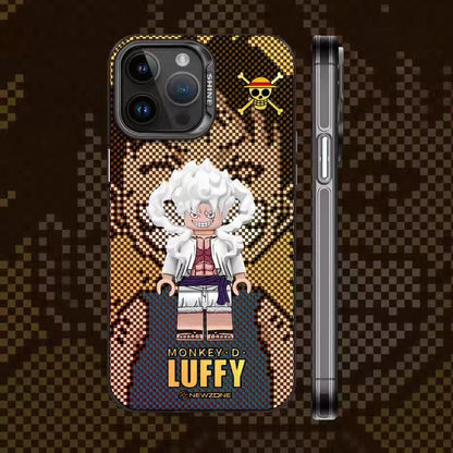 Luffy/Zoro silikonové pouzdro na iPhone odolné proti nárazu
