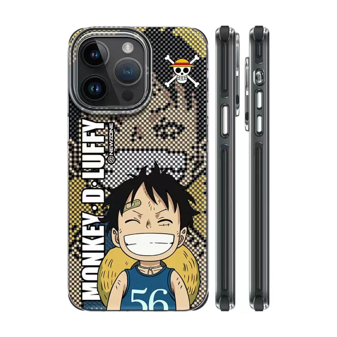 Luffy/Zoro silikonové pouzdro na iPhone odolné proti nárazu