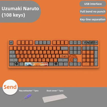 Sasuke Mechanical Keyboard Tre-mode trådløst RGB-baggrundsbelyst gaming esports-tastatur