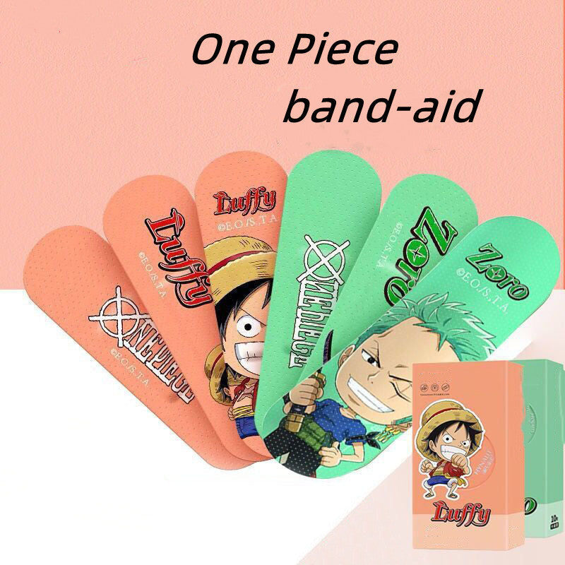 Luffy/Zoro Medizinisches Pflaster, Cartoon, niedlich, atmungsaktiv, wasserdicht