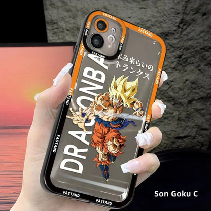 Coque de téléphone anti-collision en silicone tendance exquise pour iPhone Goku/Bejīta