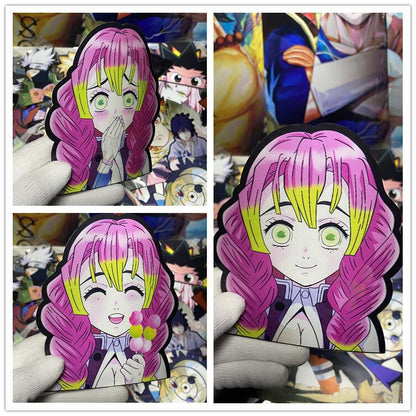 Tanjirou/Nezuko/Zenitsuuu/Inosuke attendent une variété de rôles autocollants d'expression de variation 3D