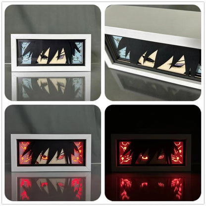 Sasuke/Kakashi/Obito/Itachi 3D Paper Sculpture Night Light - Rozsviťte svět anime!