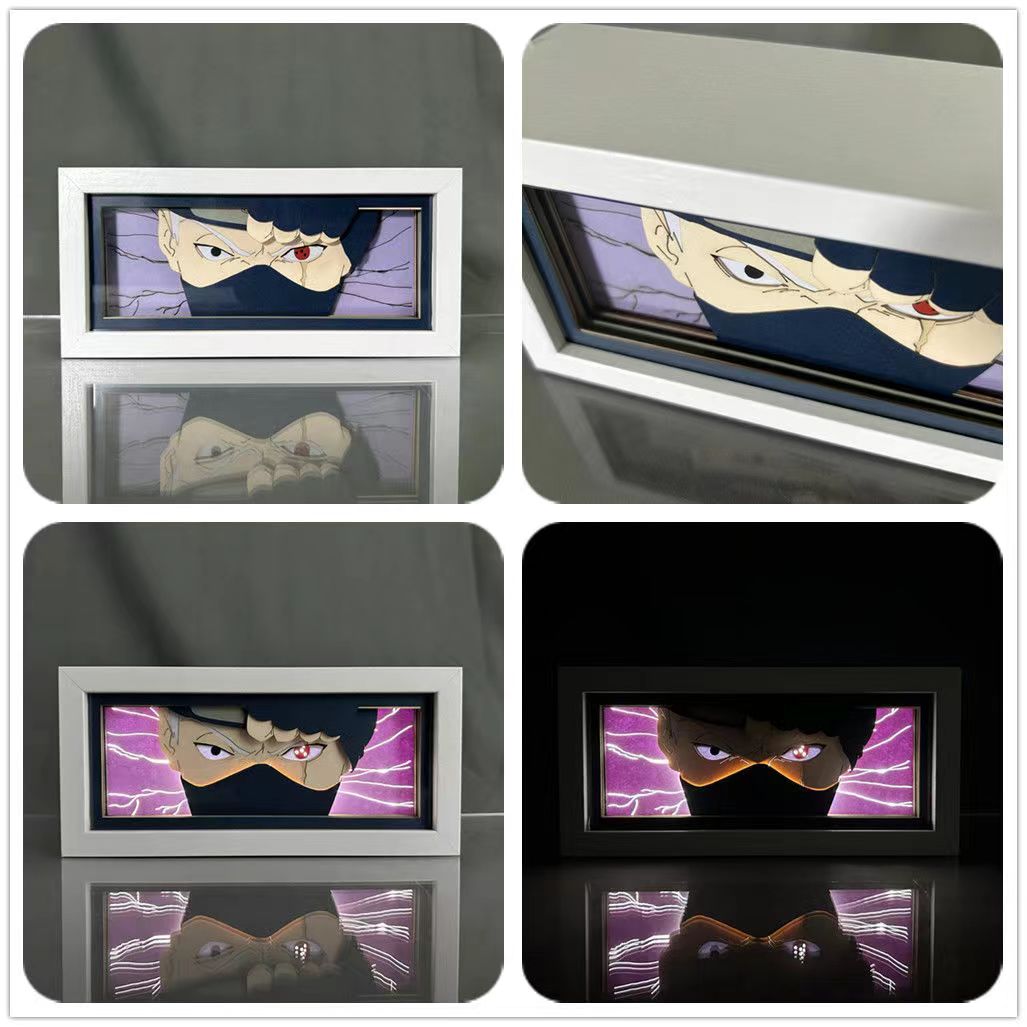 Sasuke/Kakashi/Obito/Itachi 3D Paper Sculpture Night Light - Rozsviťte svět anime!