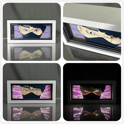 Sasuke/Kakashi/Obito/Itachi 3D Paper Sculpture Night Light - Rozsviťte svět anime!