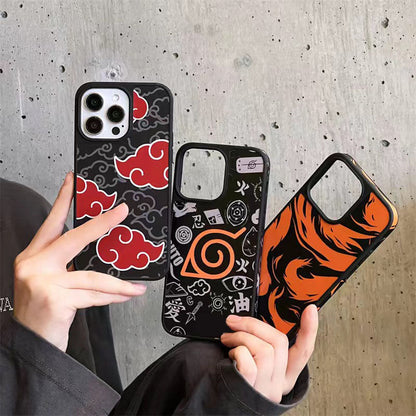 Silikonové pouzdro na telefon Kurama/Akatsuki iPhone odolné proti nárazu