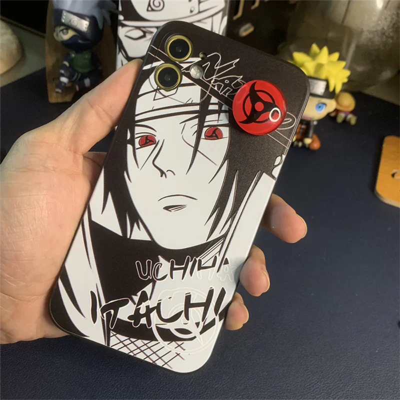 Kakashi/itachi Cool Case pro rotující Sharingan ručně vyráběné pouzdro na iPhone