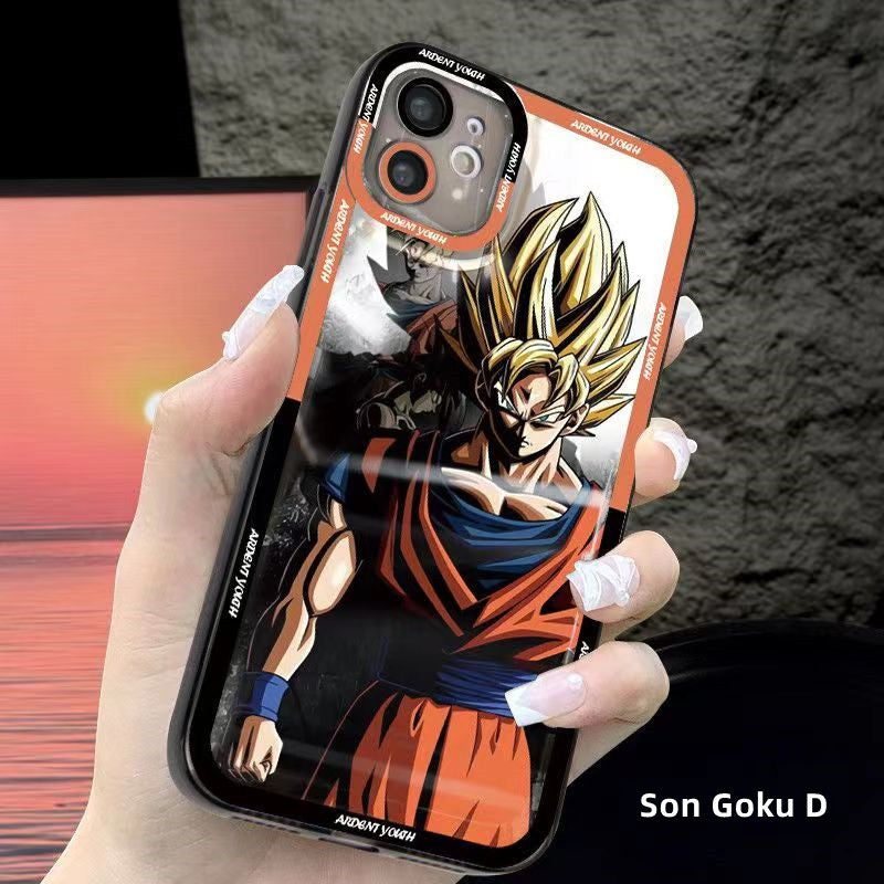 Coque de téléphone anti-collision en silicone tendance exquise pour iPhone Goku/Bejīta