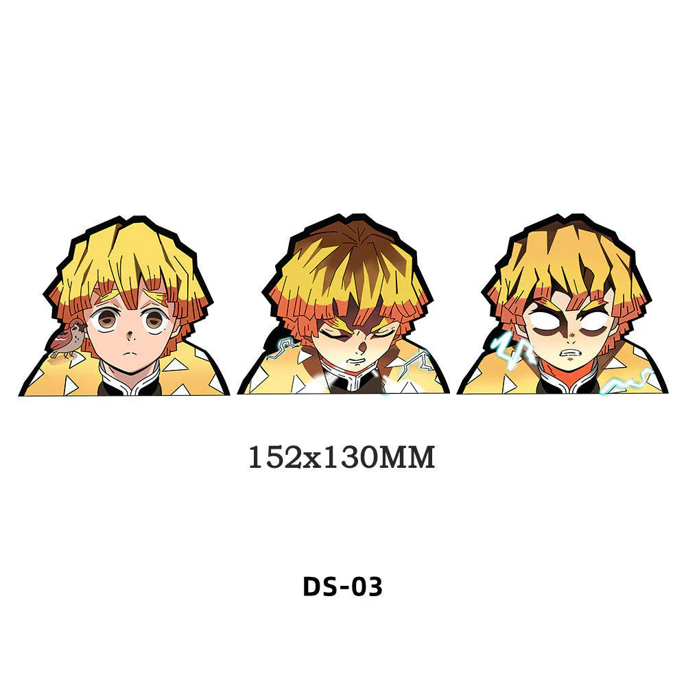 Tanjirou/Nezuko/Zenitsuuu/Inosuke attendent une variété de rôles autocollants d'expression de variation 3D