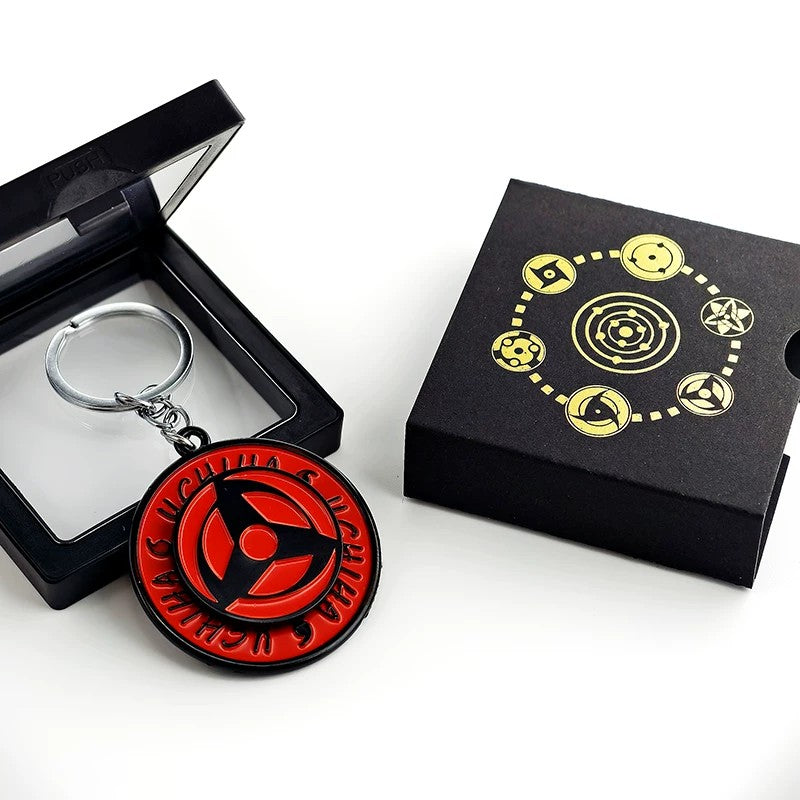 Porte-clés rotatif Naruto Sharingan - Uchiha Anime Spinning Fidget Toy