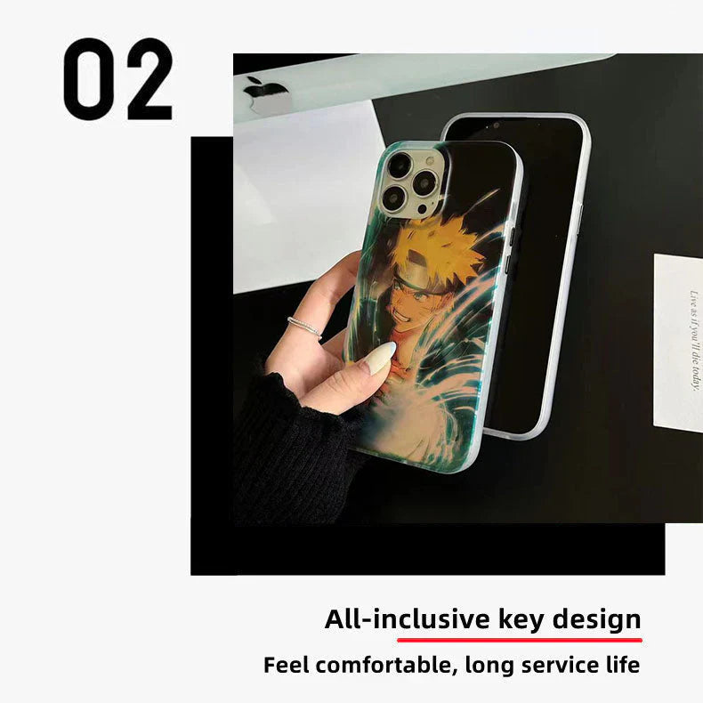 Sasuke/Uzimaki Apple – coque de téléphone Anti-collision en Silicone, tendance exquise