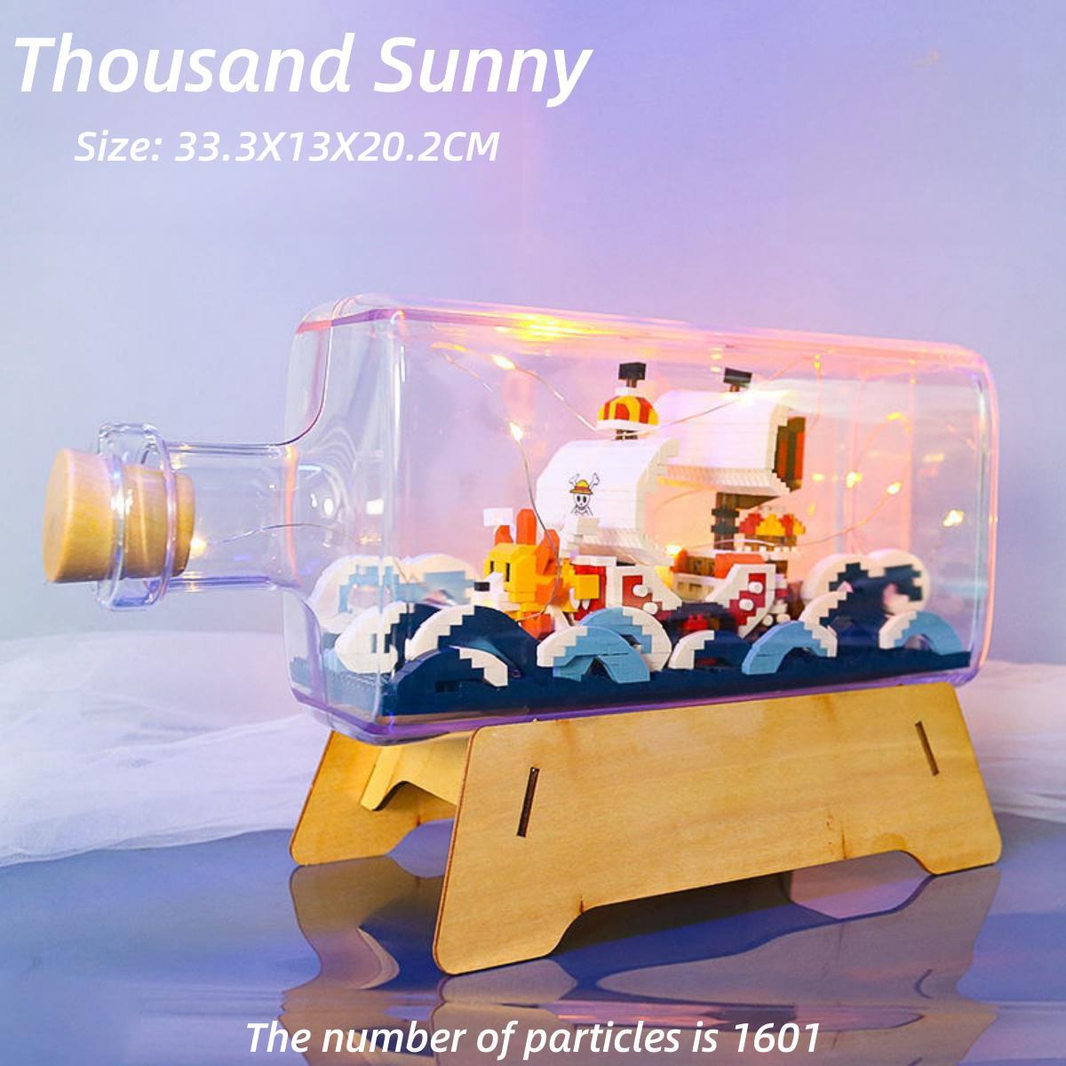 Thousand Sunny Puzzle Stavební bloky Drift Bottle Decoration