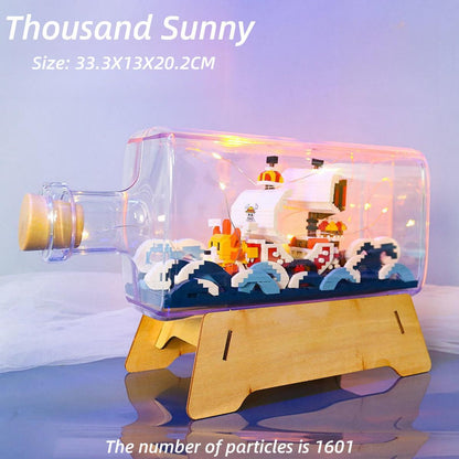 Thousand Sunny Puzzle Stavební bloky Drift Bottle Decoration